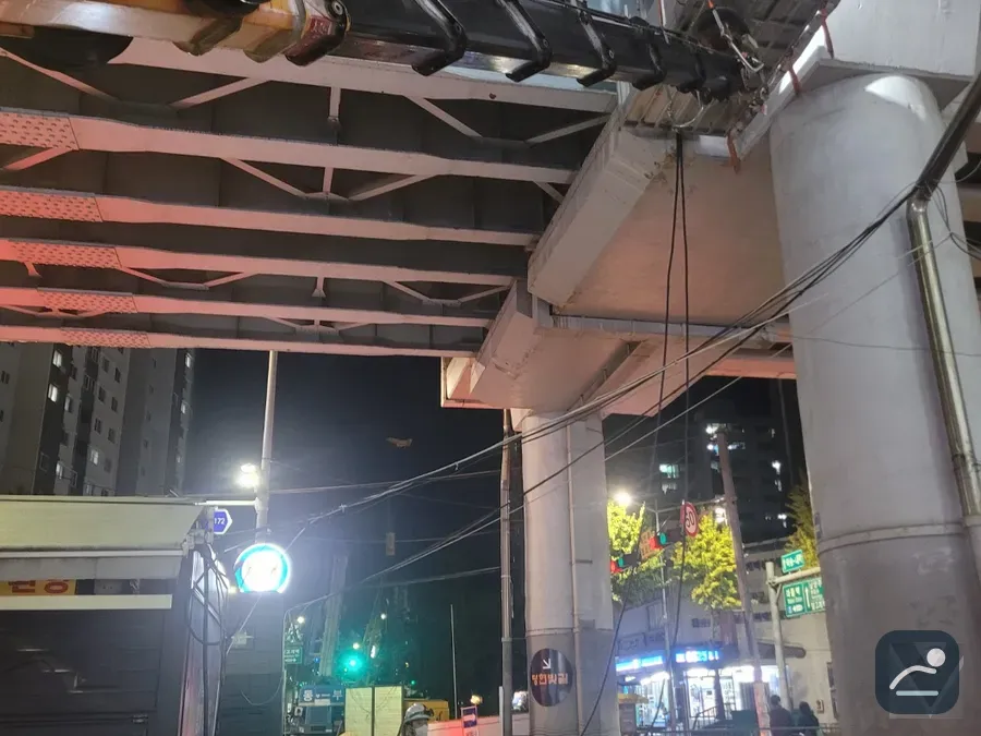 울산 스카이차 외벽 도장·방수 현장